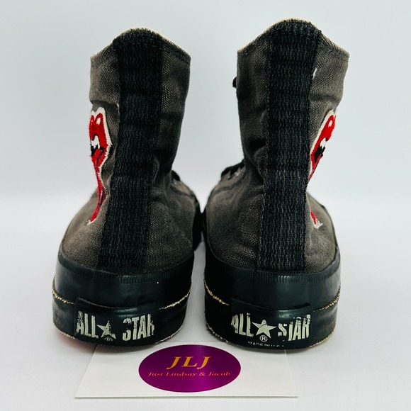 Converse Rolling Stones Steel Wheels Sneakers Rare Vintage Made in USA Size 7 M - Picture 8 of 13